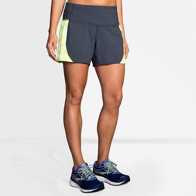 Brooks Nightlife 5 Womens Running Shorts Ireland Grey (KUXH-41250)